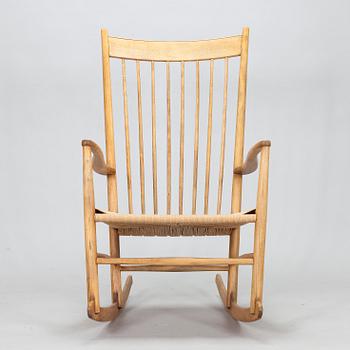 Hans J Wegner, a 'J 16' rocking chair, FDB Möbler, second half of the 20th century.