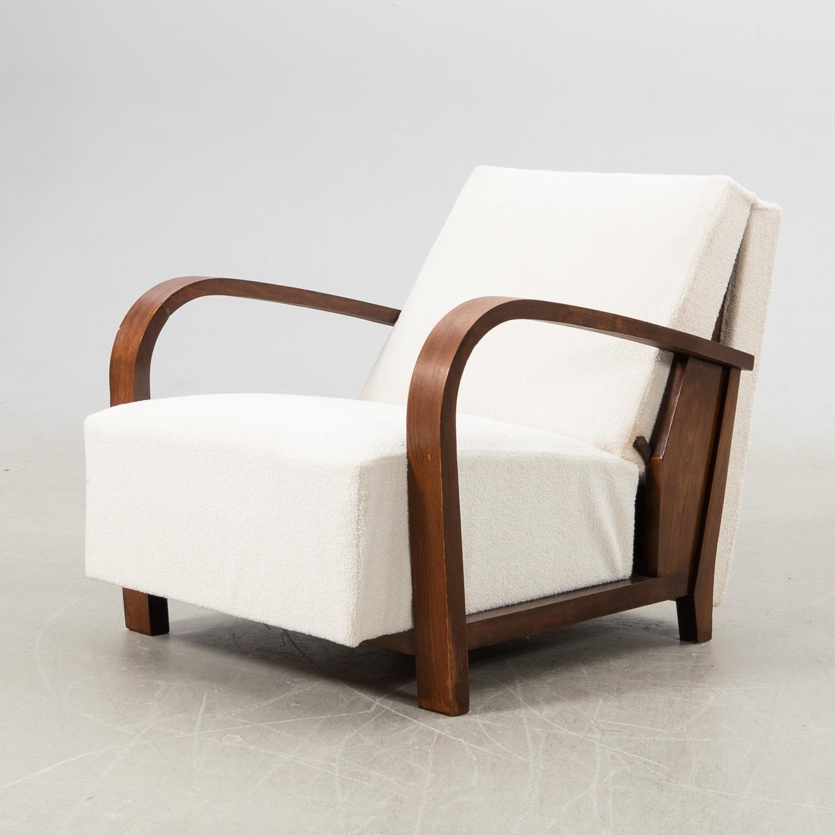 Fåtölj/säng, Art Deco, 1900-talets första hälft.