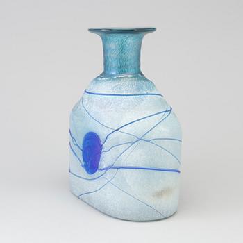 A last quarter of the 20th century glass ' Boom' flask by Bertil Valllien for Kosta Boda.