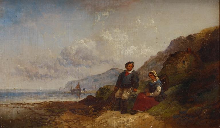 OKÄND KONSTNÄR, olja på duk, 1800-tal.