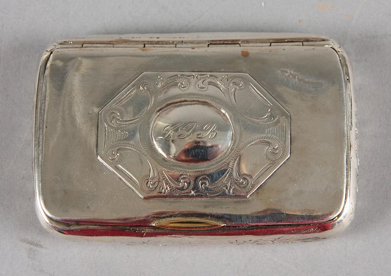 PARTI SILVER, 3 delar, div smeder, 1900-tal. Tot vikt c:a 240 g.