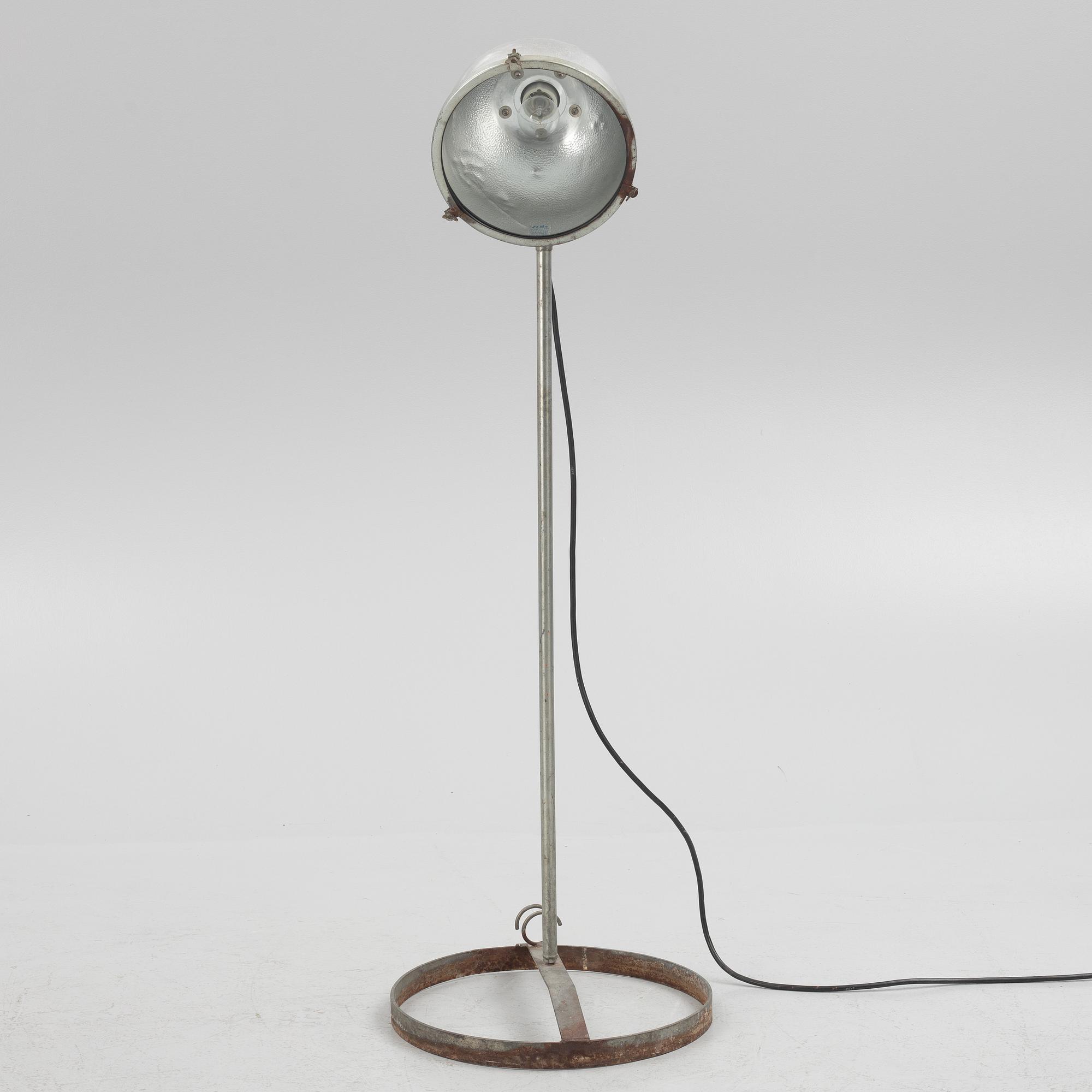 An industrial floor lamp, El-Be, Nykvarn, Sweden.