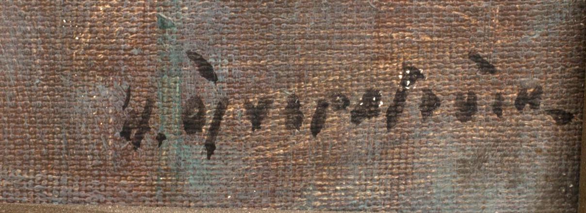 HUGO ÖFVERSTRÖM, olja på duk signerad.