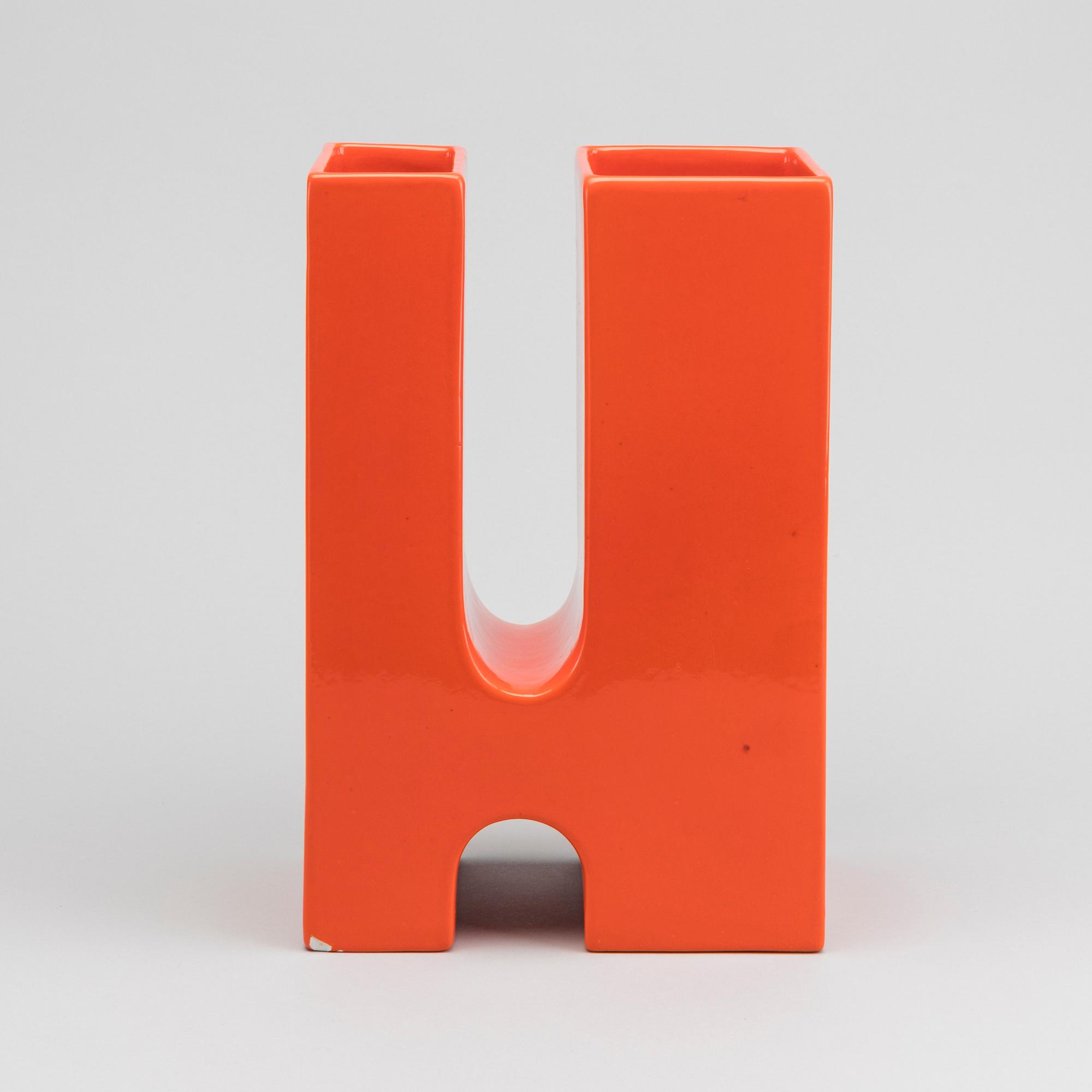 A 1970's Pierre Cardin pottery vase for Ceramica Franco Pozzi, Italy.