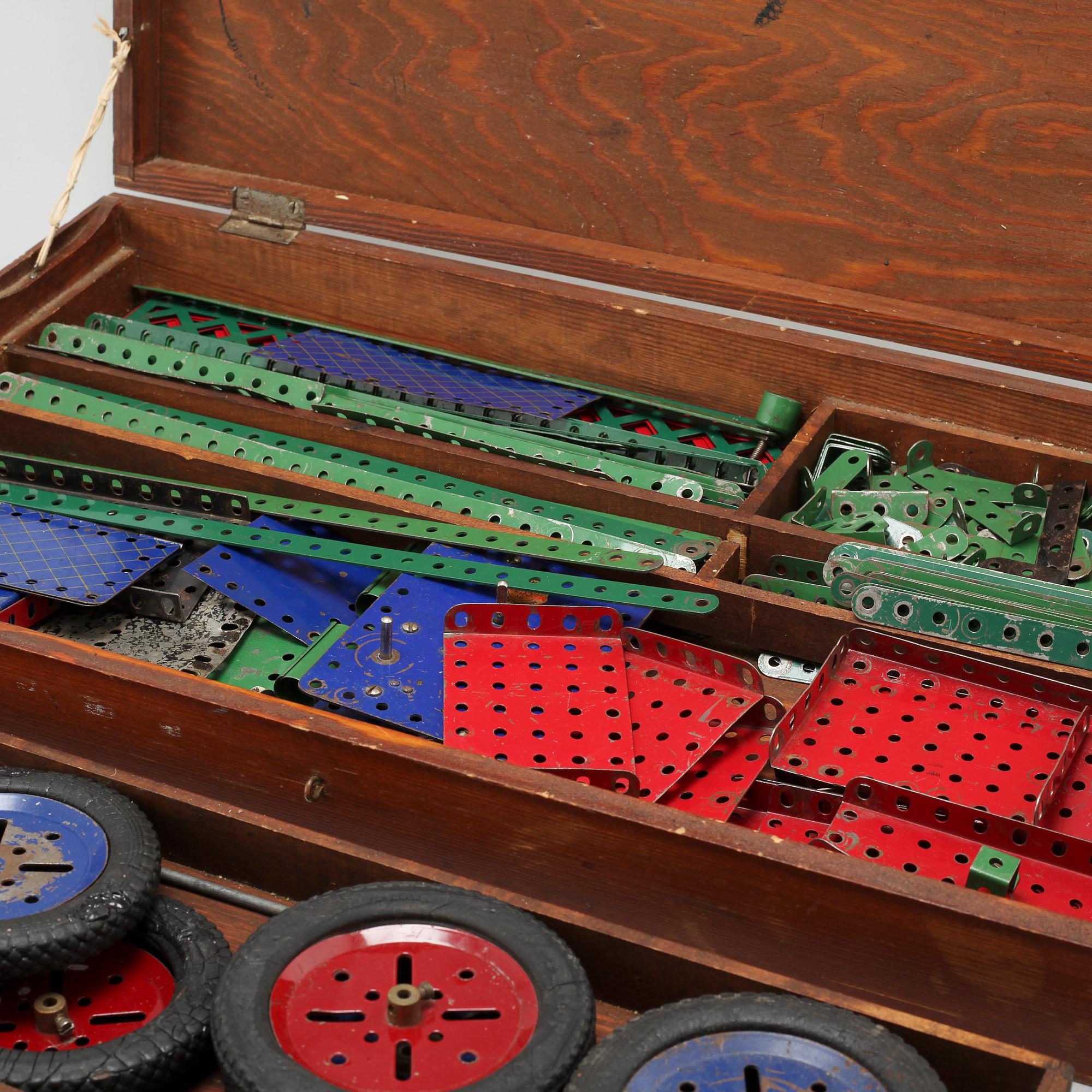 Three toys from Meccano and Schuco, around the mid 20th century.