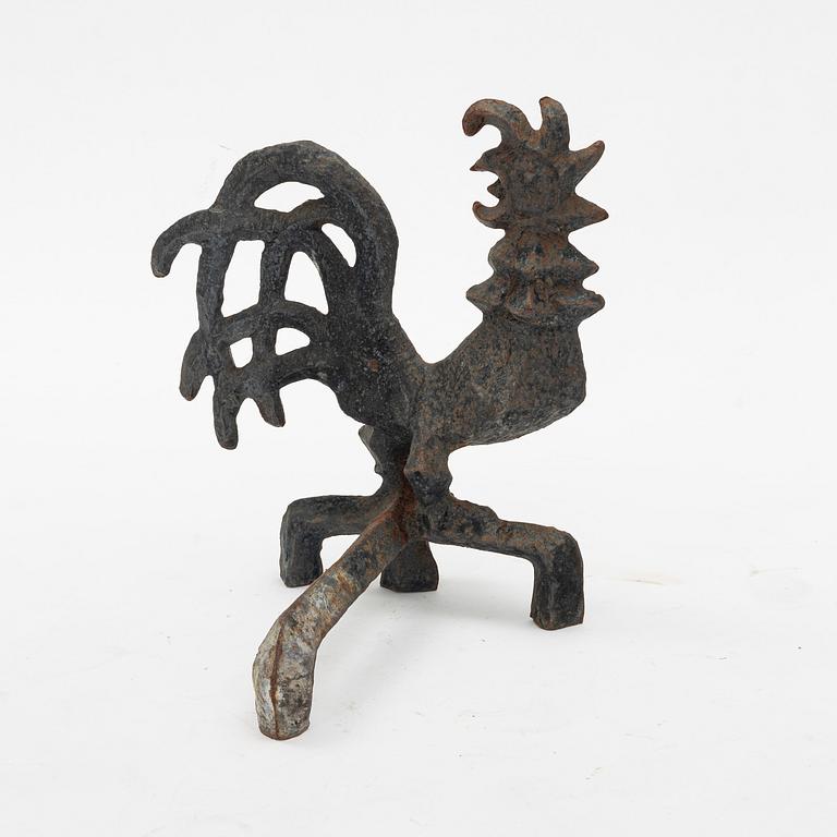 Olle Hermansson, a cast iron andiron, 1960's.