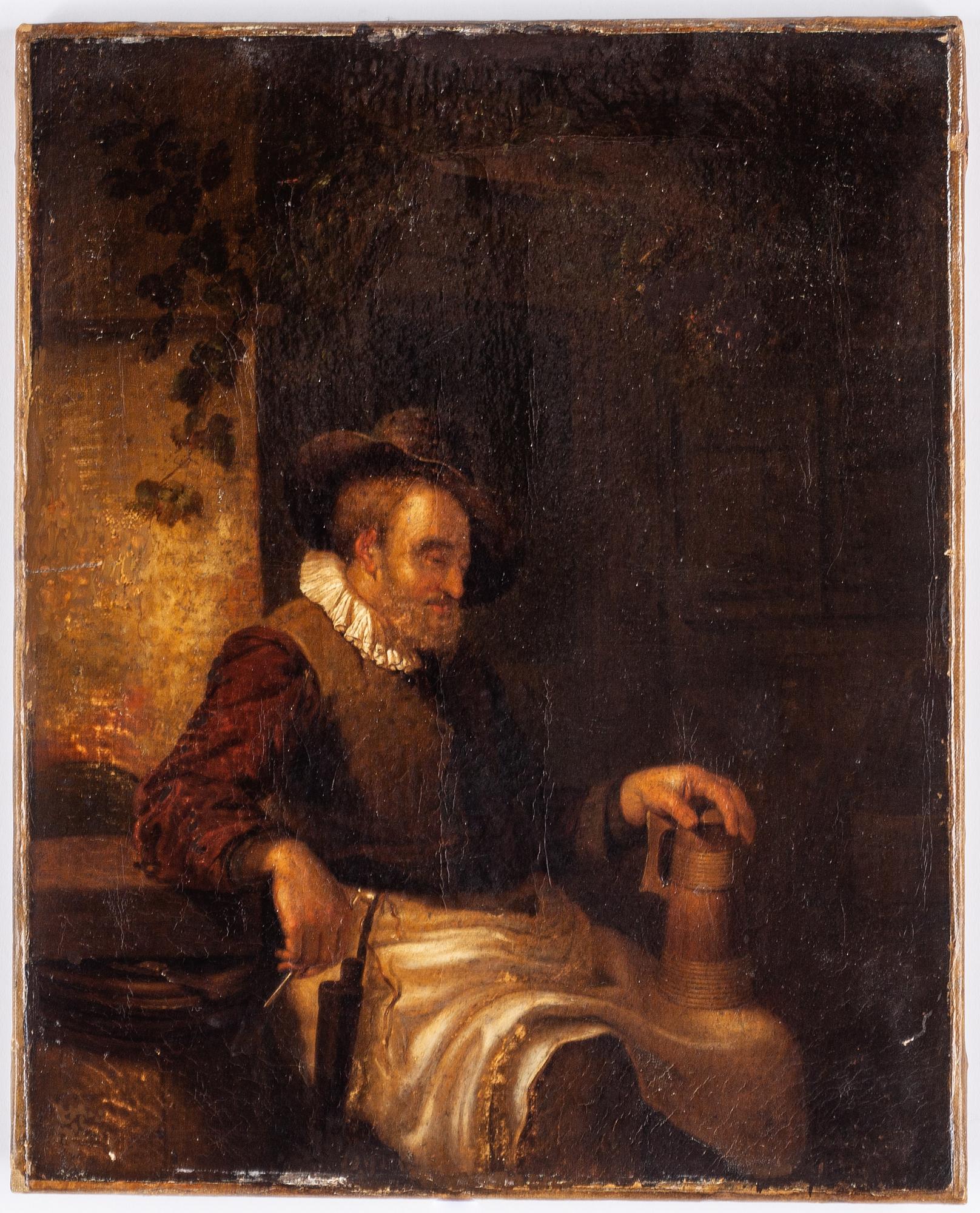 Quiringh Gerritsz van Brekelenkam, circle of, oil on canvas.