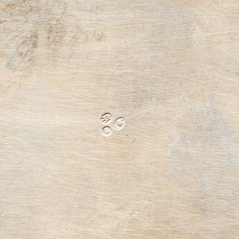 ASK MED LOCK, låghaltigt silver 800. Polen. Vikt ca 223g.