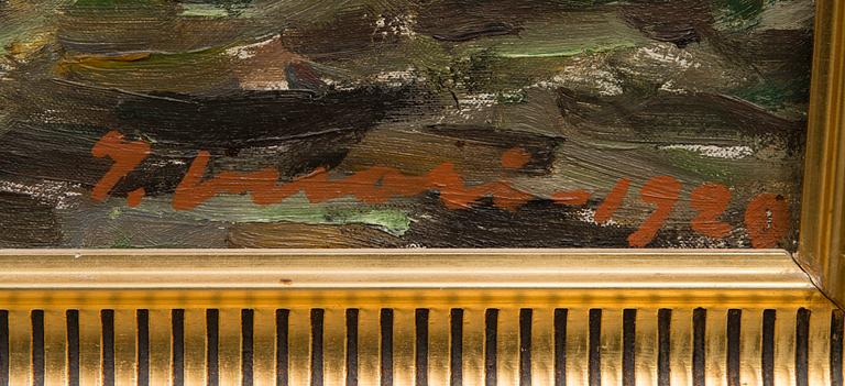 ILMARI VUORI, öljy kankaalle, signeerattu ja päivätty 1920.