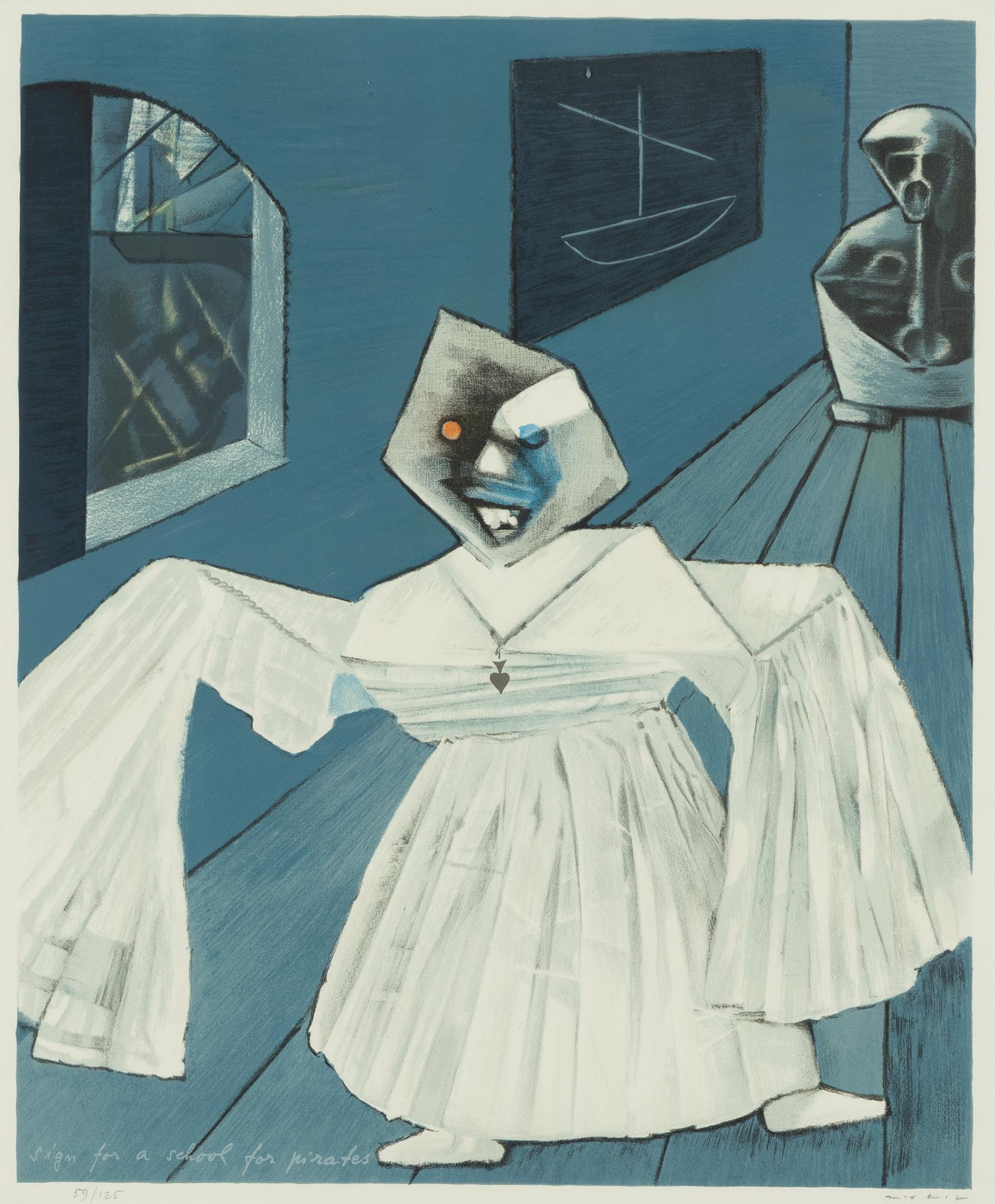 Max Ernst, 'Sign for a school for pirates'.