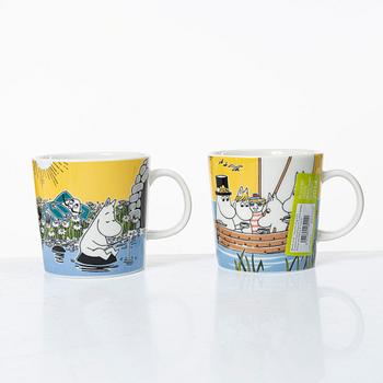 Arabia, 29 Moomin mugs, Finland.