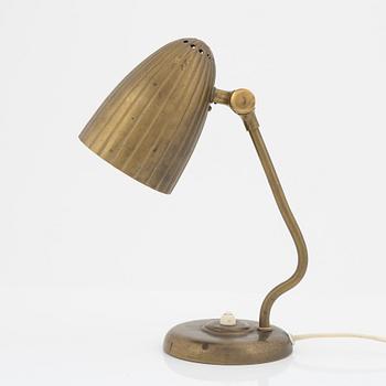 Harald Notini, skrivbordslampa/vägglampa, modell "15470", Arvid Böhlmarks Lampfabrik, 1940-tal.