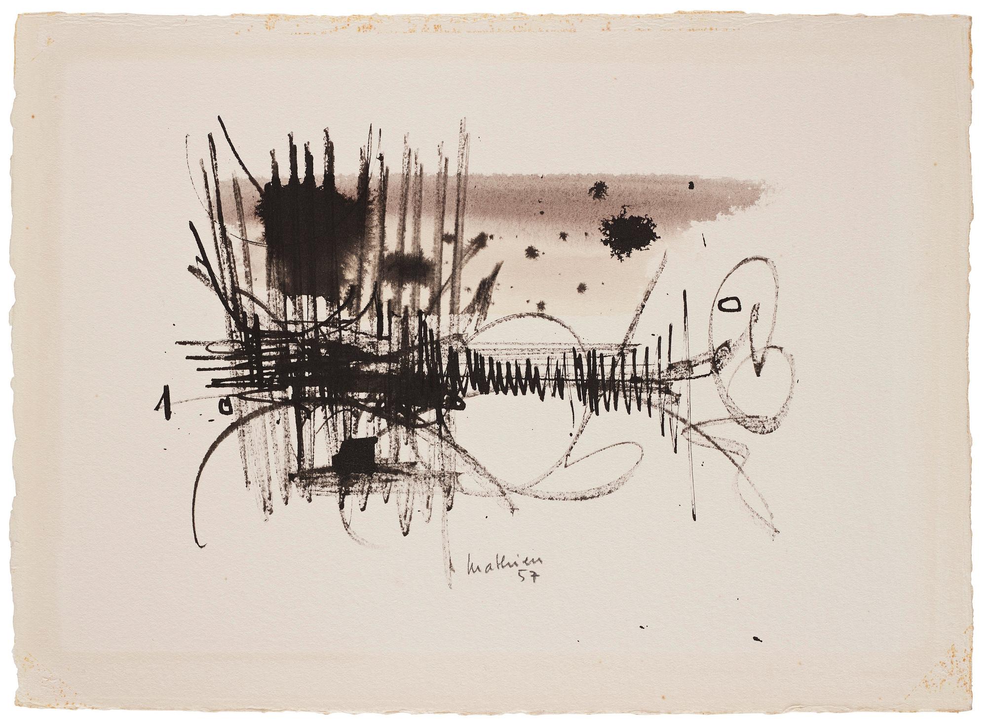 Georges Mathieu, Untitled.