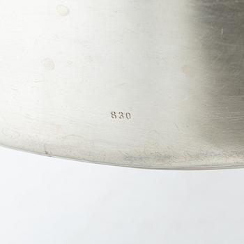 Dish, tray and bowl, silver, including with mark of K Anderson, Stockholm 1925.