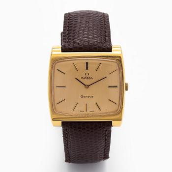 Omega, Genève, rannekello, 34 x 30 (36) mm.