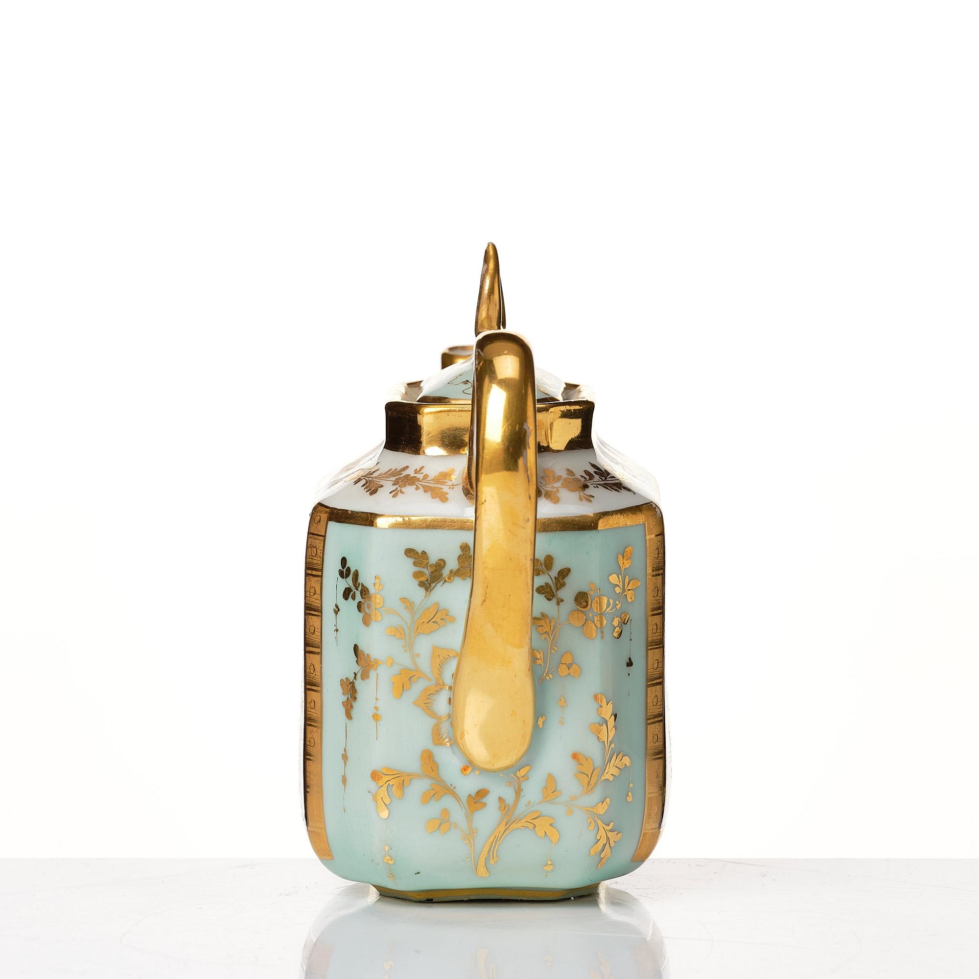 Tete a Tete, porslin. Frankrike, Paris, senempire, 1800-tal.