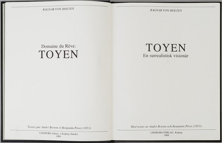 MARIE TOYEN, engraving, signed and numbered 68/75, and BOK,
"TOYEN", Ragnar von Holten.