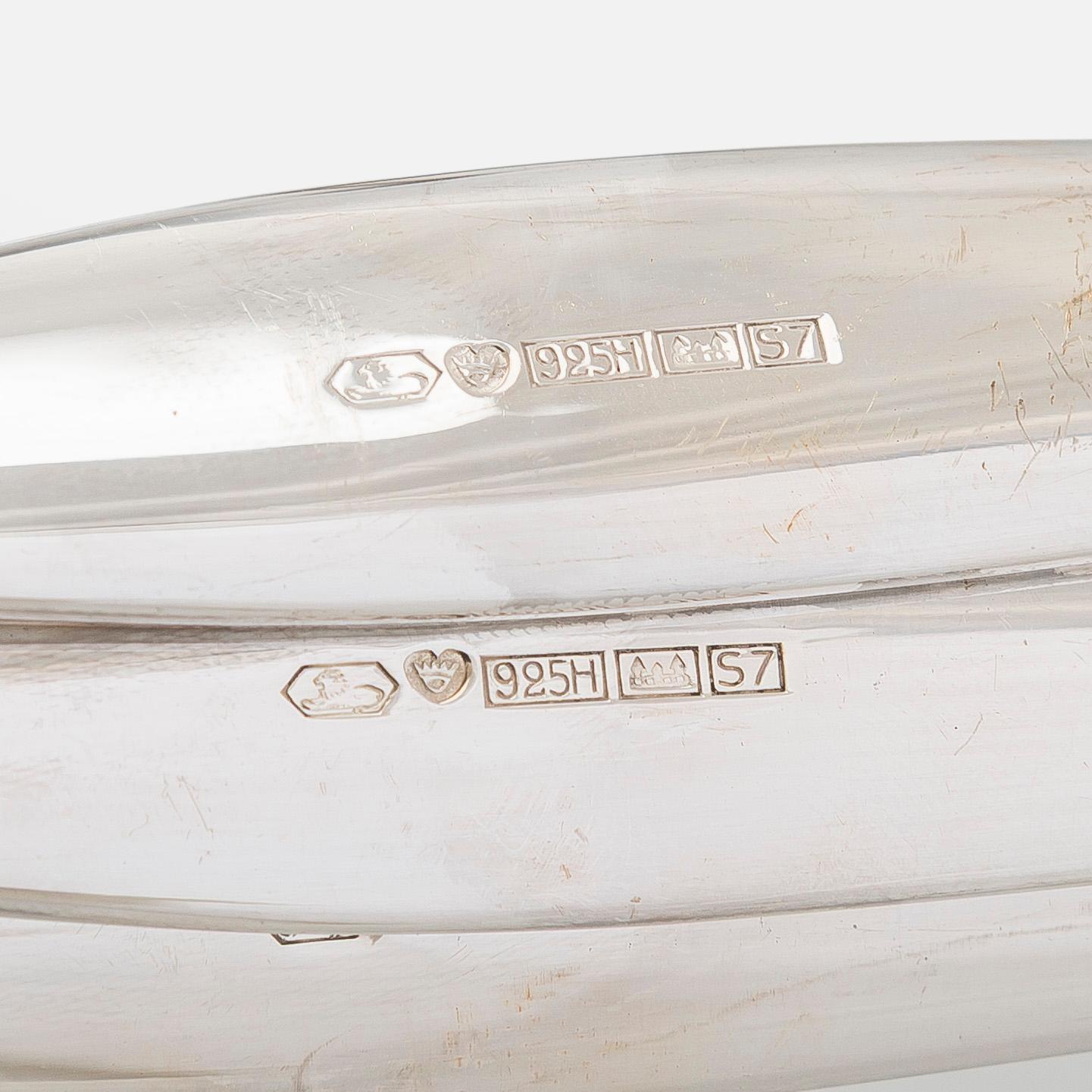 Tapio Wirkkala, a 72-piece set of 'Tapio' sterling silver cutlery, Kultakeskus Hämeenlinna Finland 1970-71.