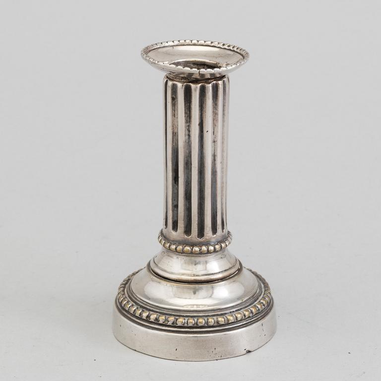 LJUSSTAKE, argent haché, gustaviansk, sent 1700-tal.