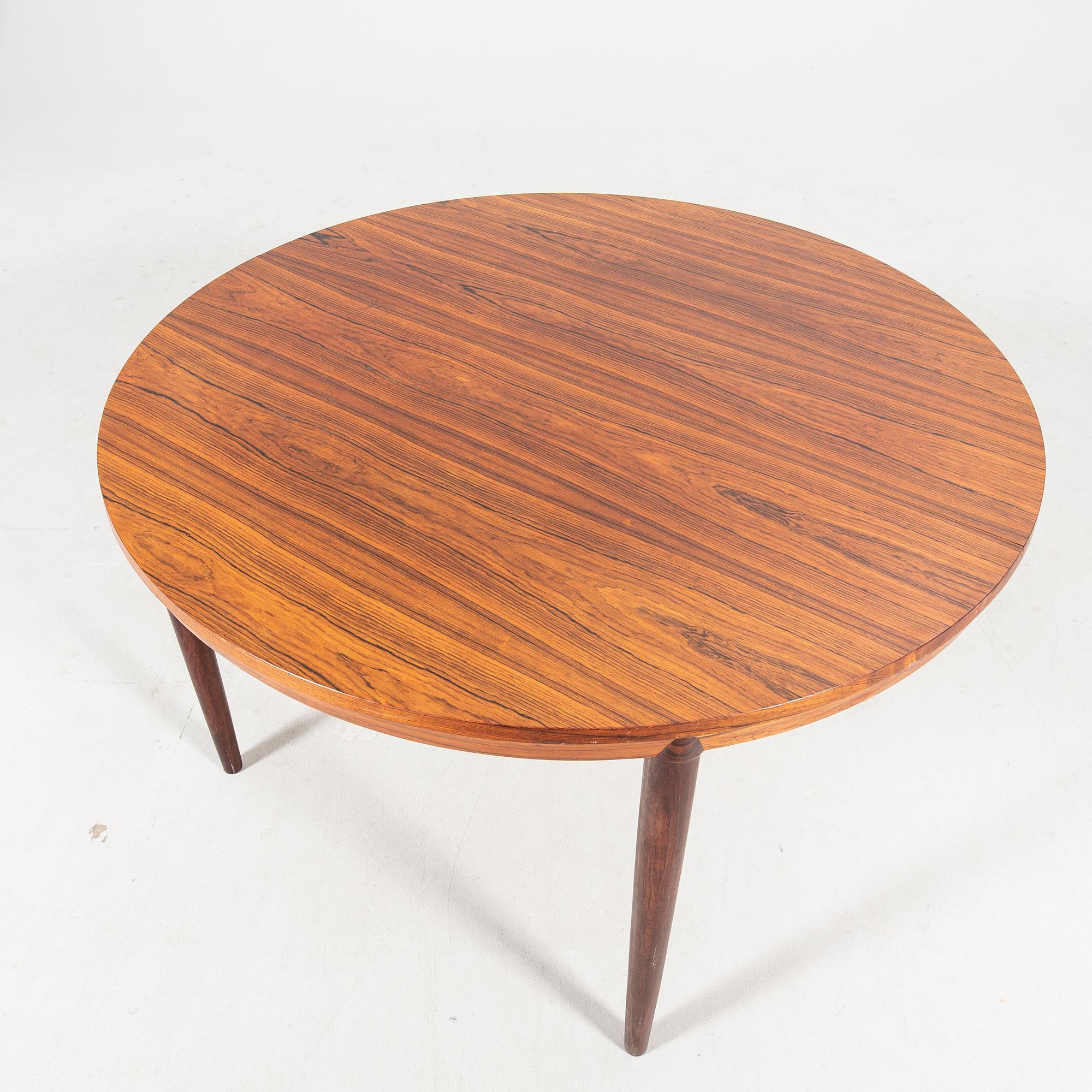 A Severin Hansen jacaranda dining table 1960s Denmark.