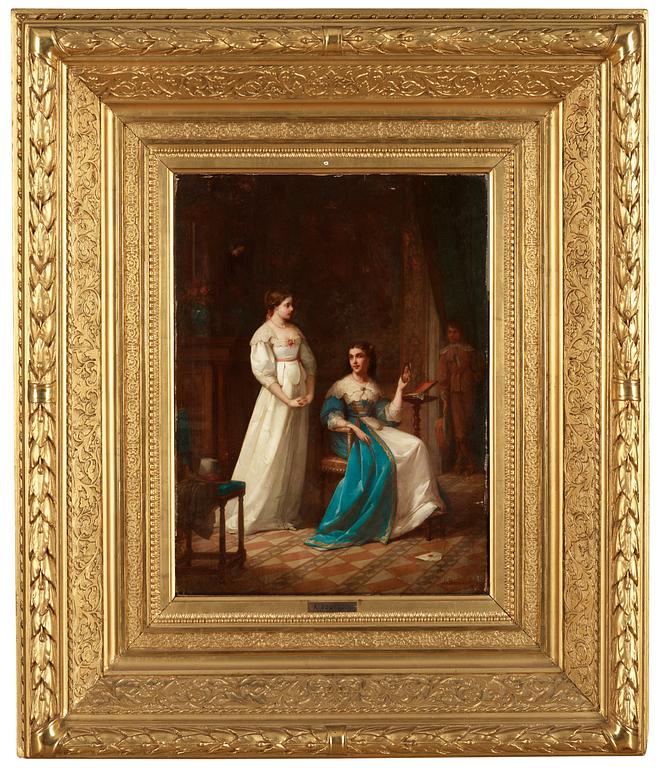 Aime Gabriel Adolphe Bourgoin Attributed to, Courtship.