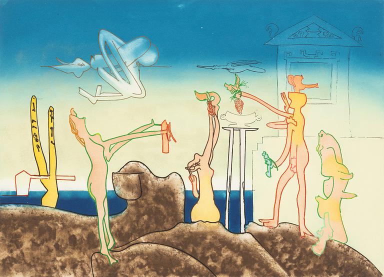 Roberto Matta, From: "L'arc, obscure des heures",
