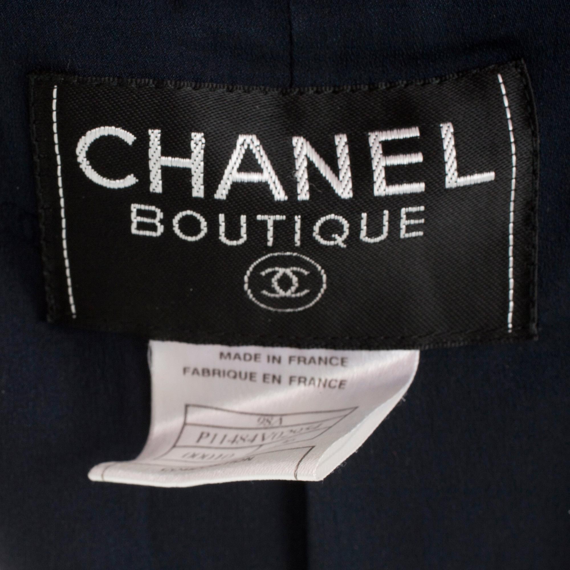 CHANEL, kavaj samt byxa.