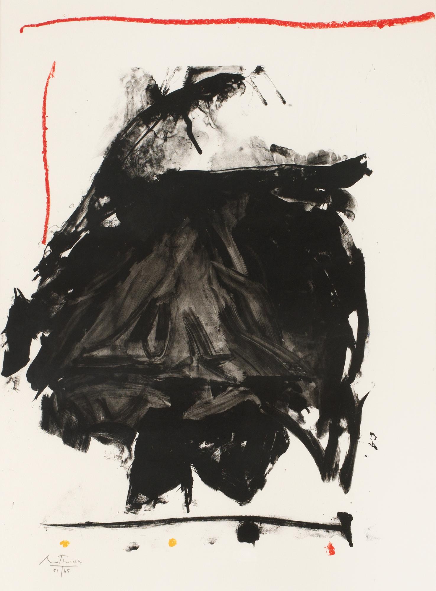 Robert Motherwell, "Black rumble".