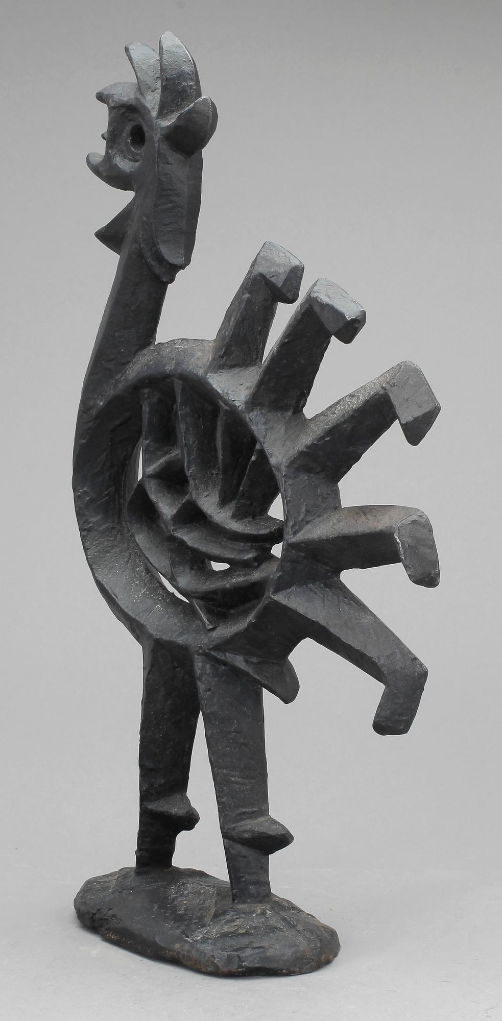 SKULPTUR/ELDHUND, gjutjärn, Olle Hermansson, Husqvarna, 1900-talets andra hälft.