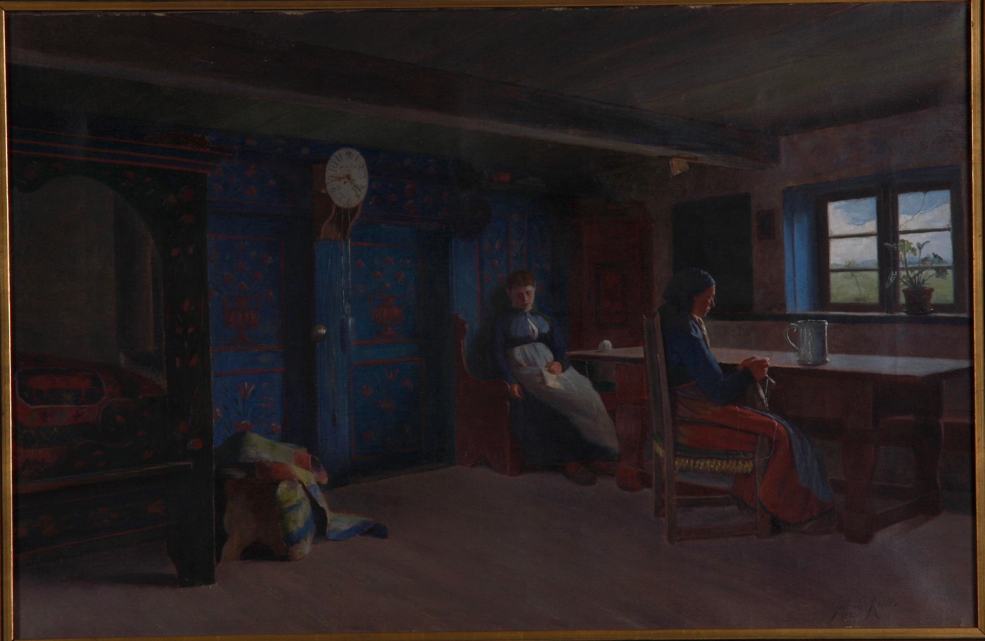 KULLE, JAKOB, olja på duk. Signerad och daterad 1886.