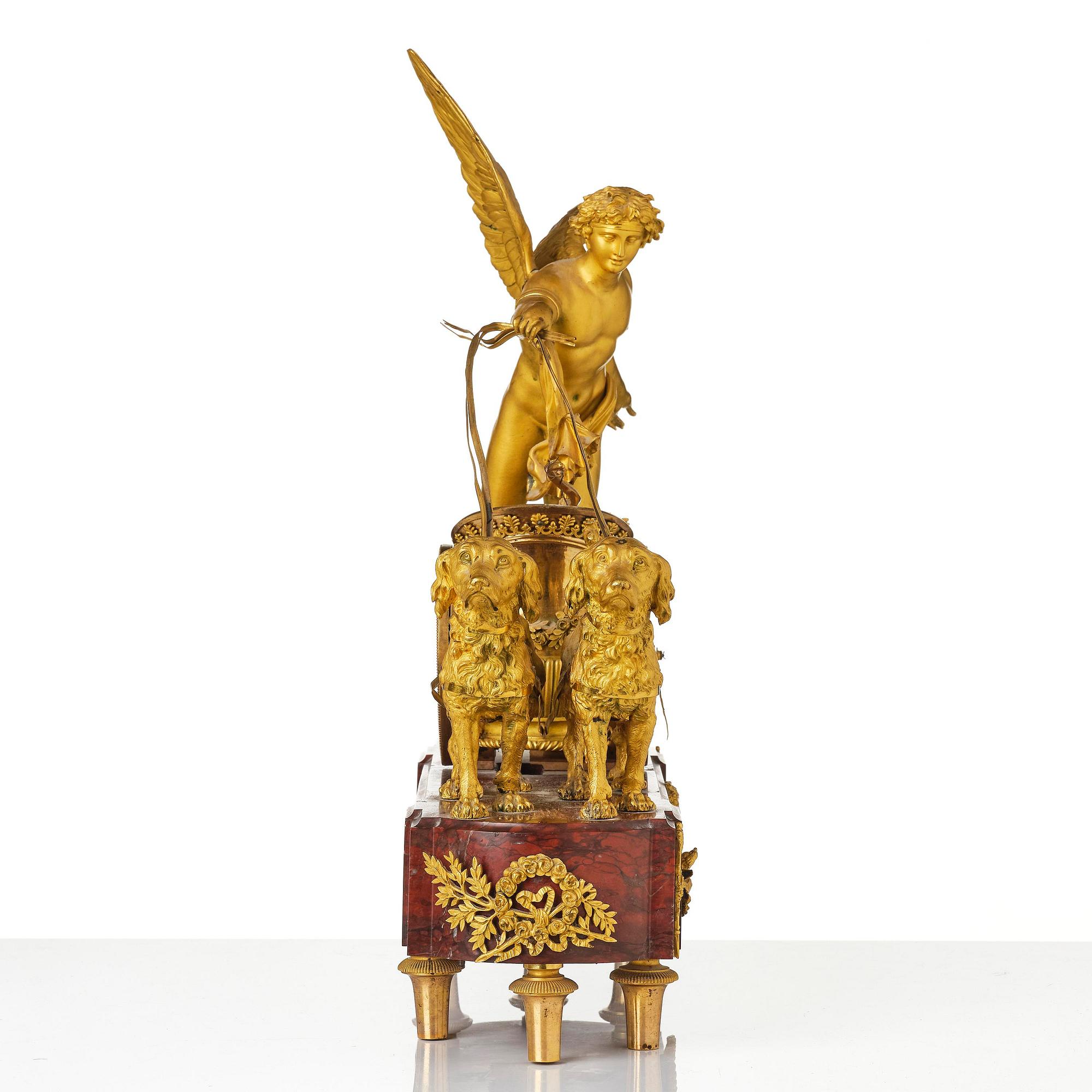 Bordspendyl, av André-Antoine Ravrio (bronsfabrikör verksam i Paris 1777 - 1814), Directoire.