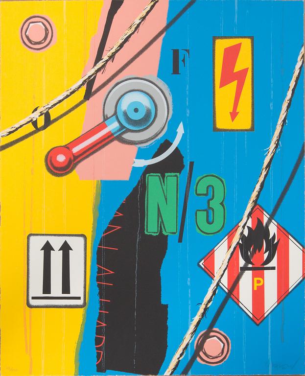 PETER KLASEN, färgserigrafi, signerad och numrerad 93/250.