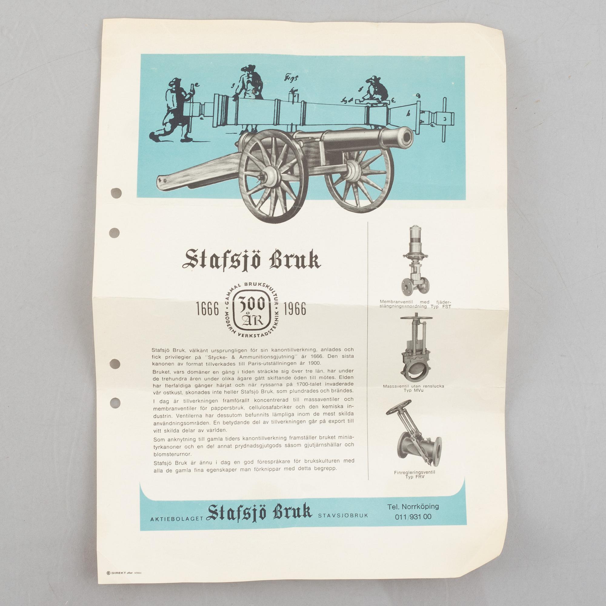 A small canon, Stafsjö bruk, Sweden, 1960's.