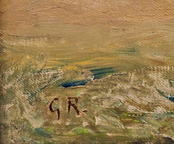 GUSTAF RYDBERG, olja på duk, monogramsignerad.
