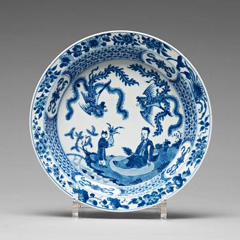 935. A set of 12 blue and white dishes, Qing dynasty (1644-1912).