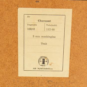 A teak mirror model 'Charmant', Fröseke, AB Nybrofabriken, mid 20th century.