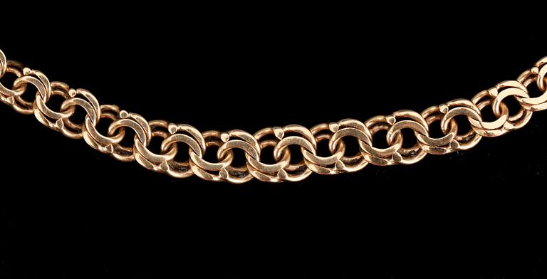 HALSLÄNK, 18 k guld, Stockholm 1946. Vikt ca 15 gram.