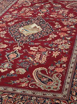 SEMI-ANTIQUE KASHAN. 208 x 133,5 cm.