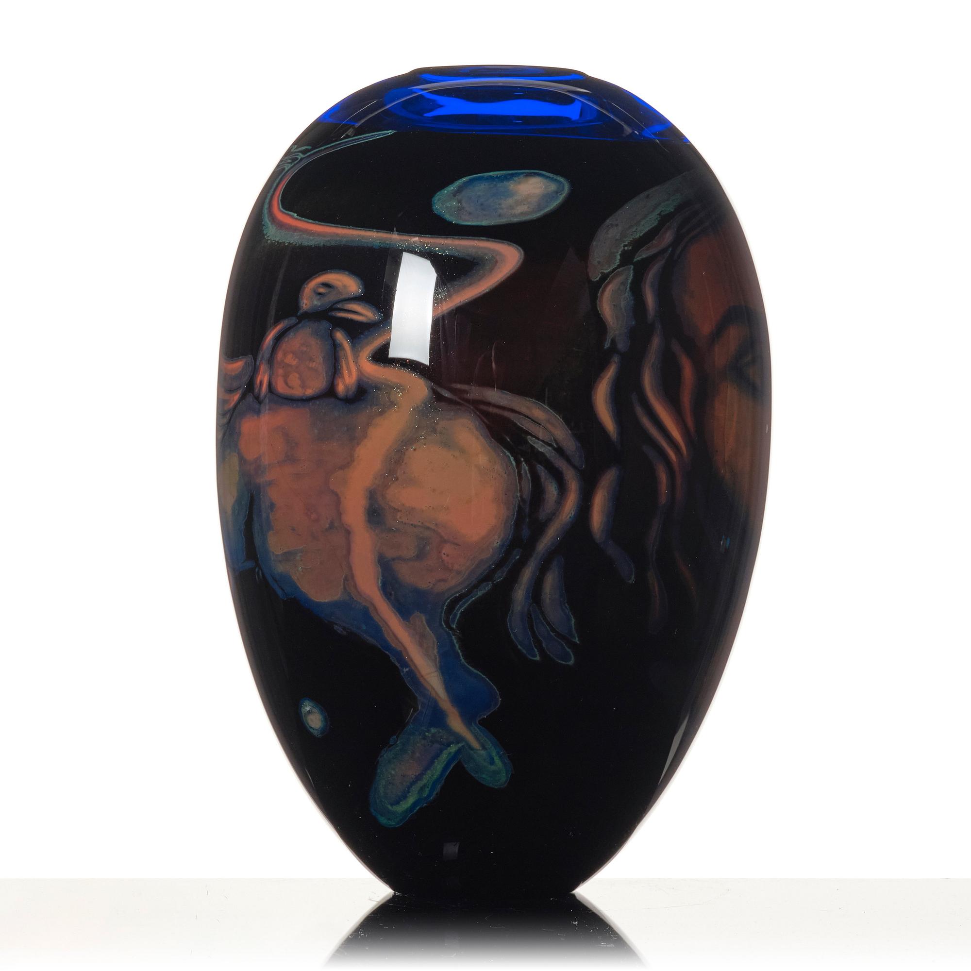 Eva Englund, vas, "Prinsessan", glas, graal, Orrefors 1988.