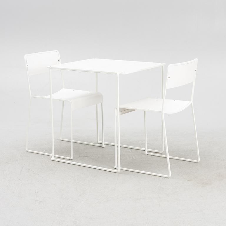 Pierre Sindre, bord "Brokk Café" och stolar, ett par, "Sindre", Källemo.