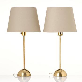 Eje Ahlgren, bordslampor, ett par, modell B 04, Bergboms, Malmö, 1960-tal.