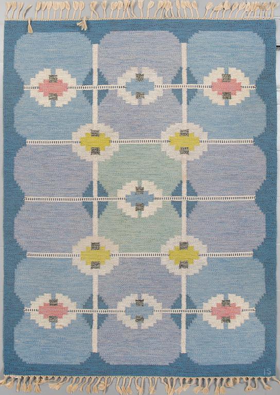 A flatweave by Ingegerd Silow, signed IS, second half of the 20th century, 232 x 170 cm.