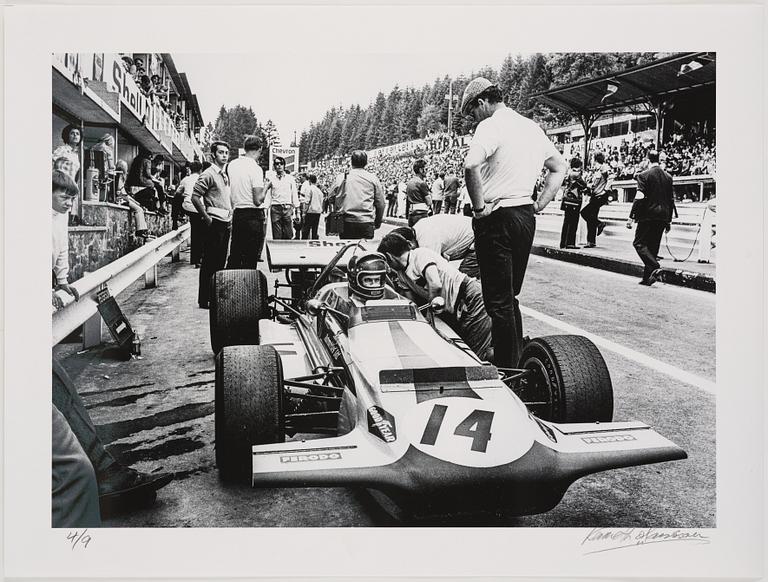 Kenneth Olausson, "Ronnie Peterson, March, i sitt andra F1-GP - Spa, Belgien, 1970".