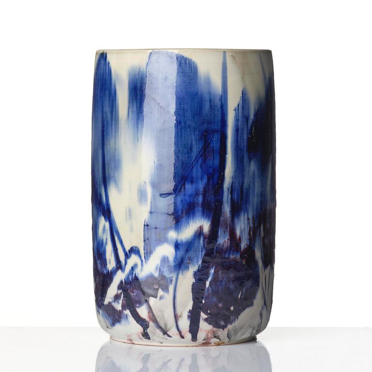 Carl-Harry Stålhane, a stoneware vase, Designhuset, Lidköping 1985.