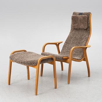 Yngve Ekström, armchair with footstool, "Lamino", Swedese.