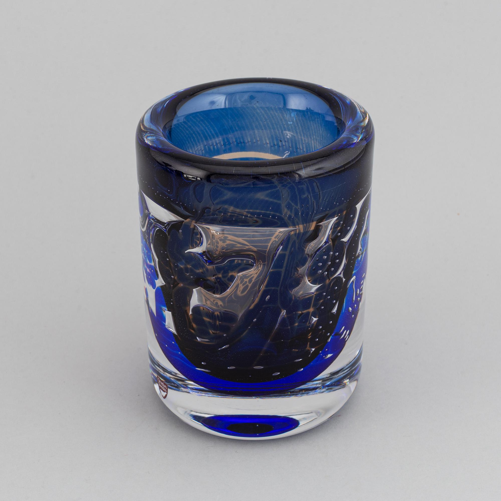EDVIN ÖHRSTRÖM, a glass Ariel vase, Orrefors.