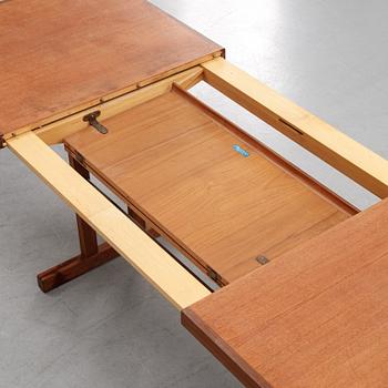 A swedish teak sofa table, Skaraborgs Möbelindustri, Tibro, second half of the 20th century. Signed with label.