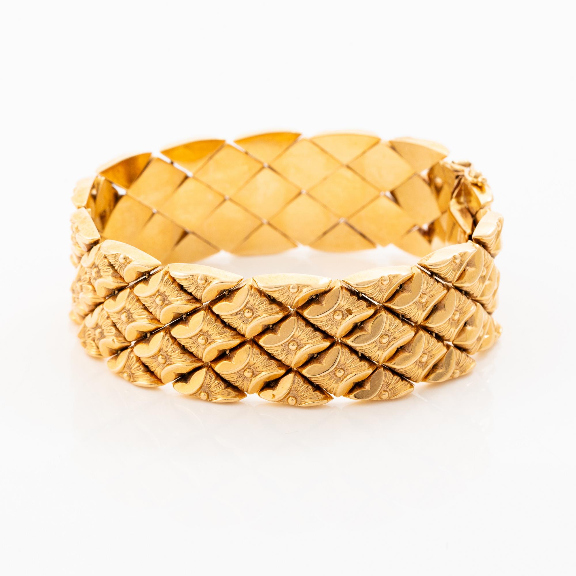Bracelet, 18K gold, Italy.