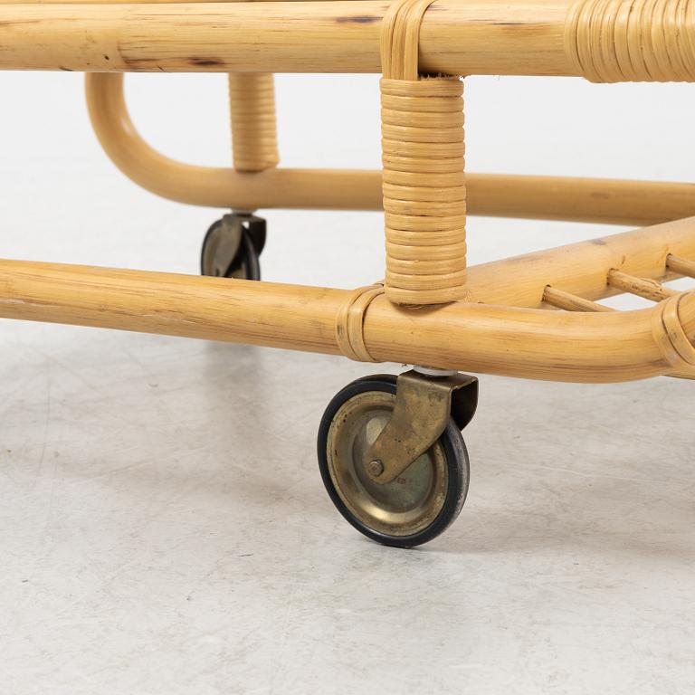 A bamboo serving trolley, second half of the 20th century.