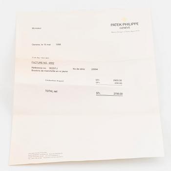 Patek Philippe, slipsnål och manschettknappar.